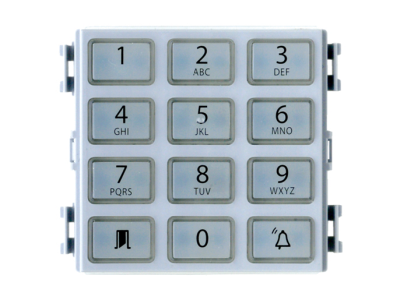 Клавиатура контроля доступа для вызывной панели THANGRAM, цвет металл