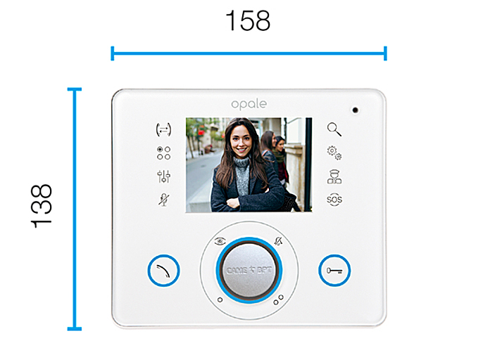 Абонентское устройство OPALE с цветным дисплеем 3,5