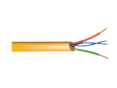 Упаковка кабеля витой пары 100 м сечением 0,28 мм² и 2 провода сечением 1 мм², класс CPR Eca.