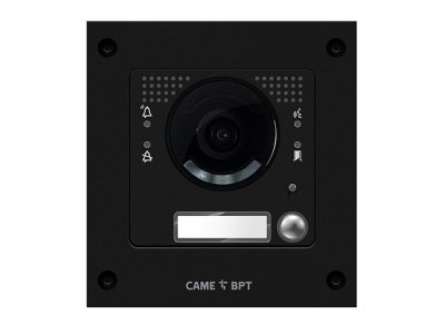 Вызывная вандалозащитная IP-видеопанель MTM VR с 1 кнопкой. 1 модуль, цвет темно-серый