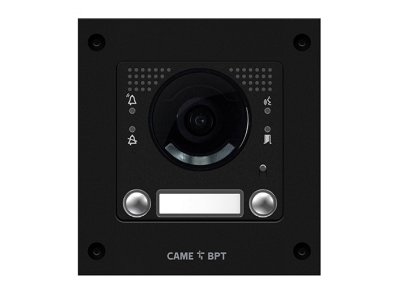 Вызывная вандалозащитная IP-видеопанель MTM VR с 2 кнопками. 1 модуль, цвет темно-серый