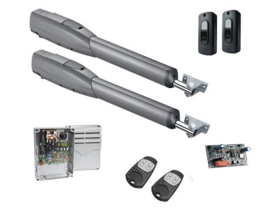 Комплект автоматики для распашных ворот на основе привода ATS50АGS (блок управления ZA3P, радиоуправление, фотоэлементы)