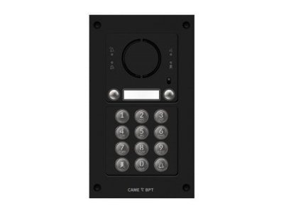 Вызывная вандалозащитная IP-аудиопанель MTM с 2 кнопками, кодонаборной клавиатурой, 2 модуля, цвет темно-серый