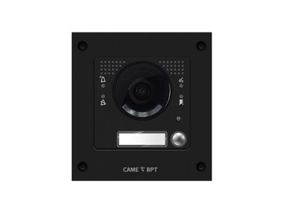 Вызывная вандалозащитная видеопанель MTM VR с 1 кнопкой. 1 модуль, цвет темно-серый