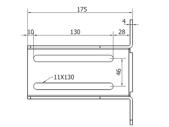 Кронштейн 175х88мм с крепежем для LAST S/M и PADDOCK SM/2