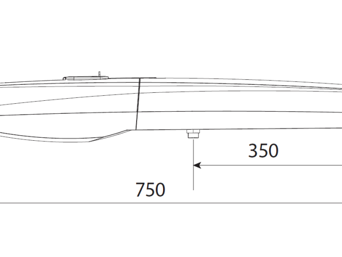 Привод 24 В линейный, самоблокирующийся с энкодером (корпус синий)