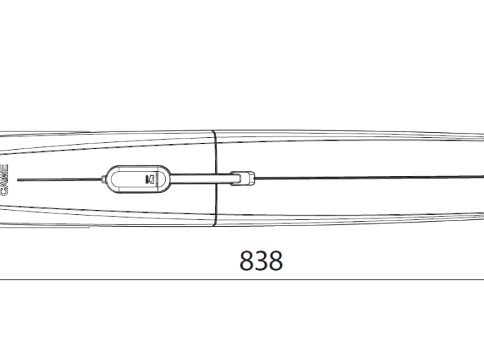 Привод 24 В линейный, самоблокирующийся с энкодером (корпус серый)